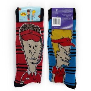 Beavis and Butthead Butt-Head Crew Socks Mens Womens MTV 90s Retro Funny Gift